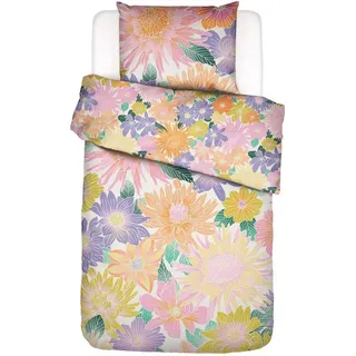 Essenza & Co. Bio Baumwoll-Bettwäsche-Garnitur Flower fling Farbe Bright white Größe 155x220+80x80