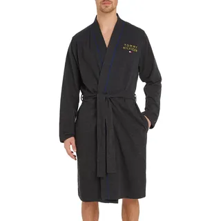 Tommy Hilfiger Herren Hw Bathrobe UM0UM02990 Bademäntel, Grau (Dark Grey Ht), S