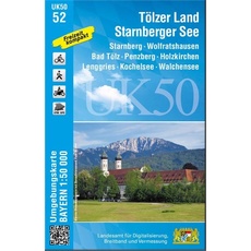 Tölzer Land - Starnberger See 1 : 50 000 (UK50-52)
