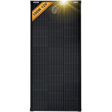 enjoy solar Mono 100 W 12V Monokristallines Solarpanel Solarmodul Photovoltaikmodul ideal für Wohnmobil, Gartenhäuse, Boot