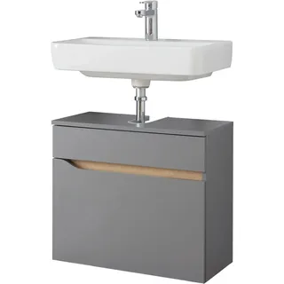 Pelipal Waschbeckenunterschrank Quickset 357 Quarzgrau Matt Touch 60 cm