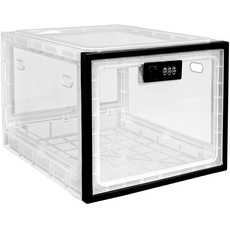 Gemaxvoled Abschließbare Box, durchsichtige Box für Medikamente, Premium-Material abschließbare Lagerung Bin Organizer Box für Kühlschrank Lebensmittel/SnacksJail