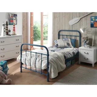 Vipack Jugendbett New York 90 x 200 cm Holz-Metall blau blau