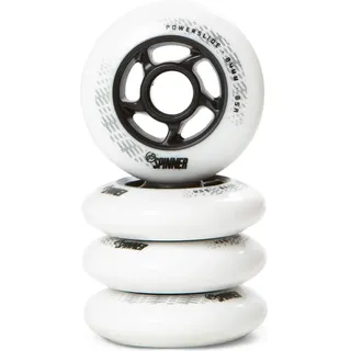 Powerslide Spinner 85a Rad 4 Einheiten - White / Black - 84 mm