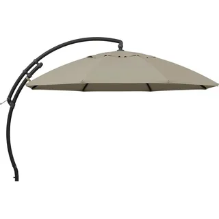 Sun Garden Ampelschirm Ø 375 cm Beige-Melliert mit Kurbelmechanik