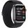 Watch D2 BT 38 mm Aluminiumgehäuse schwarz Fluoroelastomerarmband schwarz verstellbar
