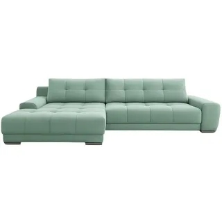 Kaiser Möbel Ecksofa Wave Mit Schlaffunktion, Stoff Soro, Mintz Links , Mintgrün , Holz , 281x105 cm , Wohnzimmer, Sofas & Couches, Wohnlandschaften, Ecksofas