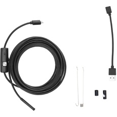 OTOTEC USB Endoskop 5M Inspektion Kamera Borescope IP67 Wasserdicht mit 6 LED Leuchten Kompatibel mit Android Win XP/7/8/9/10