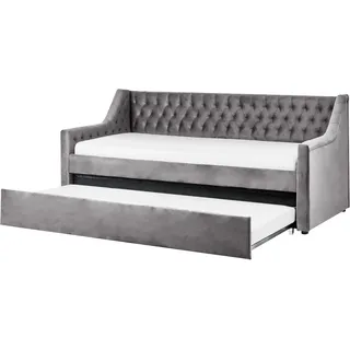 Beliani Montargis 90 x 200 cm Hellgrau