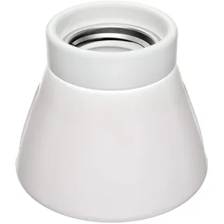 ledscom.de Deckenleuchte/Lampenfassung MINZ, Porzellan, weiß glänzend, 1x E27 max. 300W