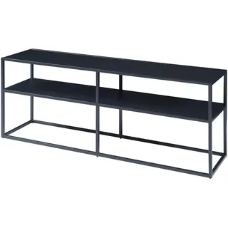 [en.casa] Solund Fernsehtisch Lowboard 120x30x46 cm Schwarz Metall