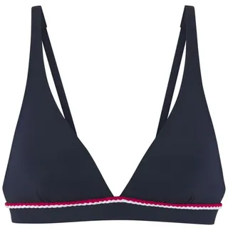 s.Oliver Triangel-Bikini-Top »Junis« mit geflochtener Kordel, blau