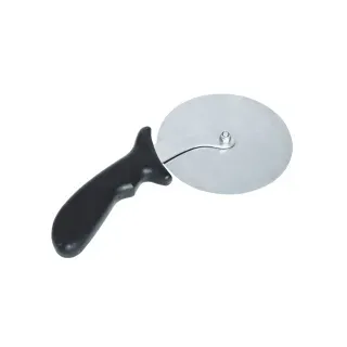SCHNEIDER Pizzaschneider Maxi, Edelstahl, Großer Pizzaroller mit langem Griff für ein einfaches Arbeiten, 1 Pizzaschneider, Ø 12,7 cm
