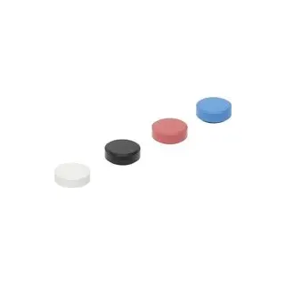 Maul Magnet MAULpro Recycling (Ø x H) 29 mm x 11 mm rund farbig sortiert, Weiß, Rot, Blau, Schwarz