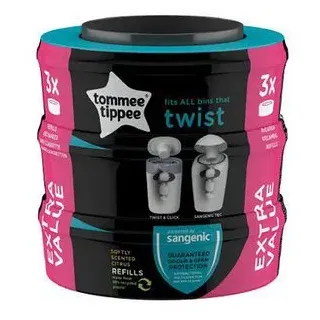 TOMMEE TIPPEE Twist & Click Nachfüllkassette 3 Stück