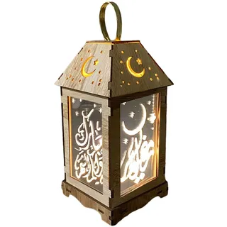 Ramadan-Laternen, Dekorativ, Batteriebetriebene LED Hängen Schmiedeeisen Nachtlicht, Partyzubehör, Festival-Dekoration, Eid Al Adha-Geschenk, A