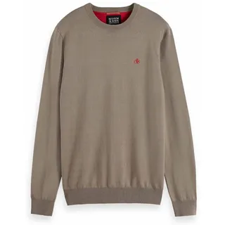 Scotch & Soda SCOTCH&SODA Herren Pullover - Essential Viscose Sweater, Viskose Pullover, einfarbig Hellbraun XL