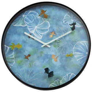 NeXtime - 3312 - Wanduhr - 30cm - schwarz - Pond - Schwarz