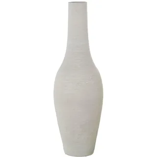 Keramikvase, Weiß, matt, 25 x 25 x 80 cm