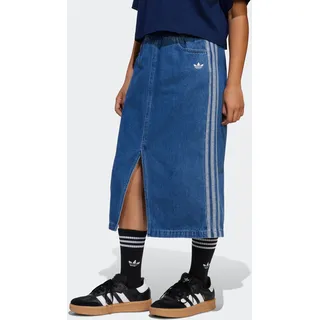 Sweatrock ADIDAS ORIGINALS "DENIM", Kinder, Gr. 152, blau (medium blau denim), Obermaterial: 100% Baumwolle, Röcke Sweatrock