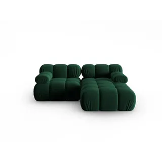 micadoni Modulares-Ecksofa, Grün, Textil, 3-Sitzer, L-Form, 191x157 cm, Hergestellt in Europa, Oeko-Tex®, Wohnzimmer, Sofas , Couches, Wohnlandschaften, Ecksofas