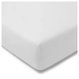 Spannbettlaken Zwirnjersey 6900 140 x 200 - 160 x 220 cm weiß