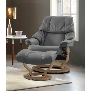 Stressless Stressless® Relaxsessel »Reno«, mit Classic Base, Größe S, M & L, Gestell Eiche grau