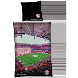 FC Bayern München Bettwäsche Allianz Arena | 135x200cm | Mehrfarbig