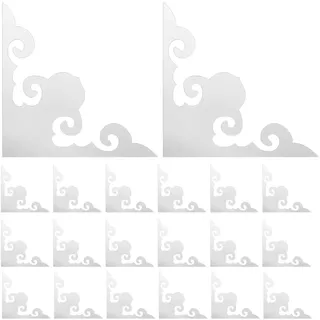 Sosoport 20 Eckspiegelaufkleber Für Die Wand Selbstklebende Acryl Spiegelecken Abnehmbare Spiegeldeko Für Wohnzimmer Schlafzimmer Und Badezimmer Wanddeko