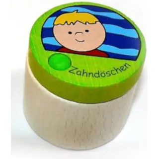 Holzspielzeug Holzdose für Milchzähne für Jungen BxLxH 40x40x35mm NEU - Grün