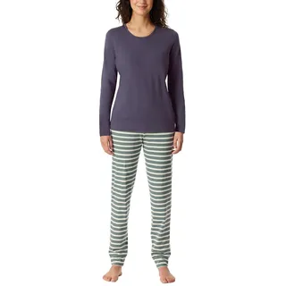 SCHIESSER Damen Schlafanzug lang mit Bündchen Baumwolle - Nightwear - 40