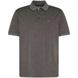 Poloshirt BUGATTI, Herren, Gr. L, grau (240, grau), 50% Baumwolle, 50% Polyester, unifarben, normal, ohne Ausschnitt, Shirts Poloshirt, Modern Fit aus einem Baumwollmix