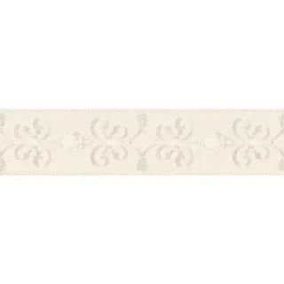 A.S. Création Borte selbstklebend Ornament 5 m x 15 cm Creme-Silber
