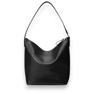 Lauren Ralph Lauren für Damen. 431P03419002 Tasha große Leder-Umhängetasche schwarz (OSFA), Lässig, Klassisch
