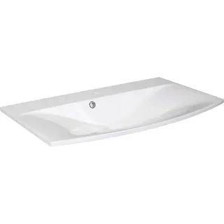 Fackelmann Waschbecken 80 cm Lugano Weiß