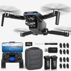HHD GPS Drohne mit 3 Axis Gimbal 4K EIS Kamera, 5G WiFi Übertragung, EIS Technologie, Gimbal Kamera, 50 Minuten Flugzeit mit 2 Batterien, Brushless Motor, professionelle Drohne...