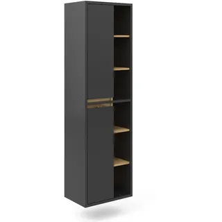 Vicco Viola Hochschrank 50 x 170 cm Anthrazit Holz