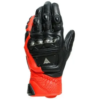 Dainese 4 Stroke 2, Handschuhe - Schwarz/Neon-Rot - M