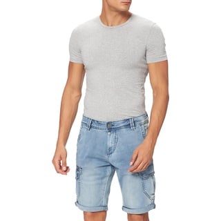 Timezone Herren Slim StanleyTZ Jeans-Shorts, Antique Blue Wash (3636), 36