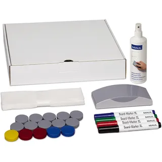 Maul Whiteboard Zubehör-Set 31 x 24 cm rot/weiß/mehrfarbig