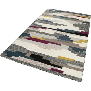 Esprit Wollteppich »Natham Kelim ESP-6012« rechteckig 8 mm Höhe reine Wolle, Wohnzimmer, bunt