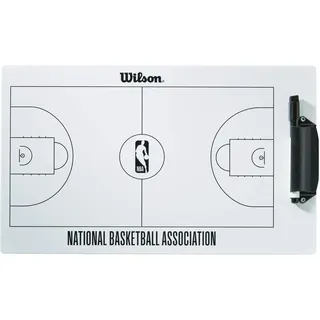 Wilson Unisex – Erwachsene NBA Coaches Dry Erase Board Trocken abwischbare Tafel für Basketballtrainer, Blanc, Keine Größe