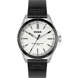 Herrenuhr Hugo Boss 1530325 (Ø 42 mm) - Schwarz, Weiß