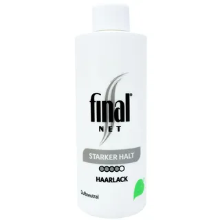 Final Net Starker Halt – Austauschflasche, NFP, Glanzspray für Haare, Haarspray Damen, Haarspray Herren, Haarlack Pumpspray für Locken & glatte Haare, Haarspray unparfümiert, Frisör Produkte – 125 ml