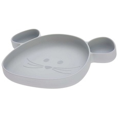 Bild Teller Little Chums Mouse Grey«, mit Saugfuß 25,5 x 3,3 x 18 cm
