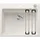 Etagon 6 links Einbauspüle Silgranit weiß Excenterbetätigung 600 x 510 mm