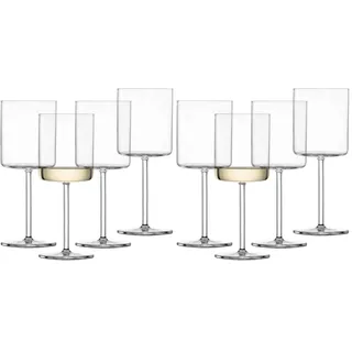 Schott Zwiesel Weißweinglas Modo (4er-Set), geradlinige Weingläser für Weißwein, spülmaschinenfeste Tritan-Kristallgläser, Made in Germany (Art.-Nr. 119900) (Packung mit 2)