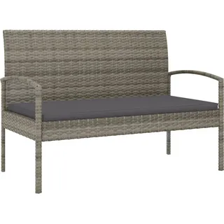 VidaXL 362167, Grau, Rattan, Stahl, 100 kg, Erwachsene & Kinder, 1050 mm, 580 mm - Grau