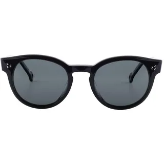 NAIF - Unisex polarisierte Sonnenbrille, RIAU -Modell - UV400 -Schutz, Kategorie 3 Linsen - runder Acetat -Mount, Retro -Freizeitstil