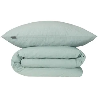 SCHIESSER Laura Uni Hellpetrol 135 x 200 cm + 80 x 80 cm